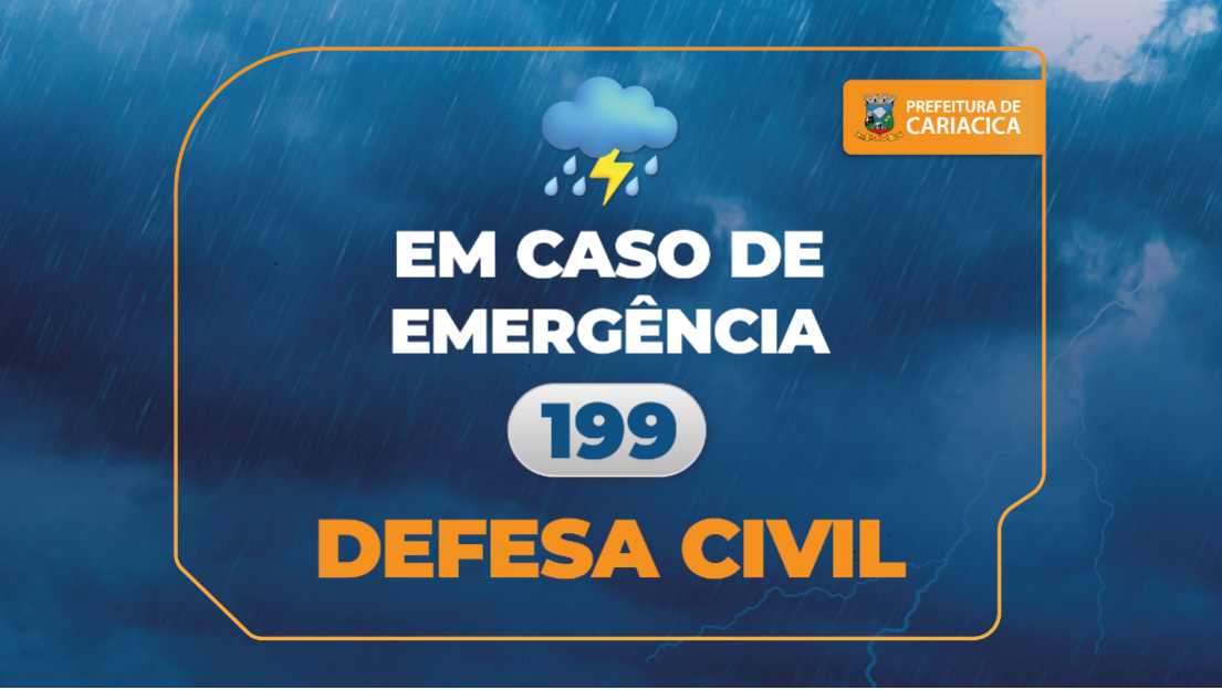 Defesa Civil alerta para chuvas intensas em Cariacica nos próximos dias 