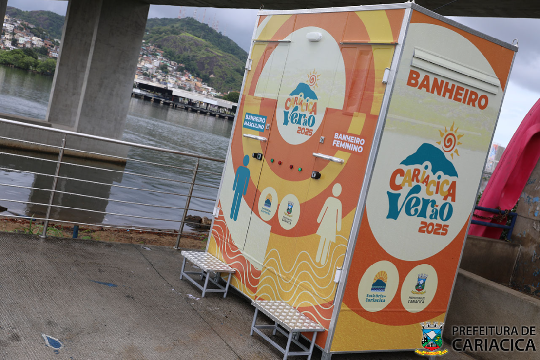Banheiros modulares começam a funcionar na Orla de Cariacica 
