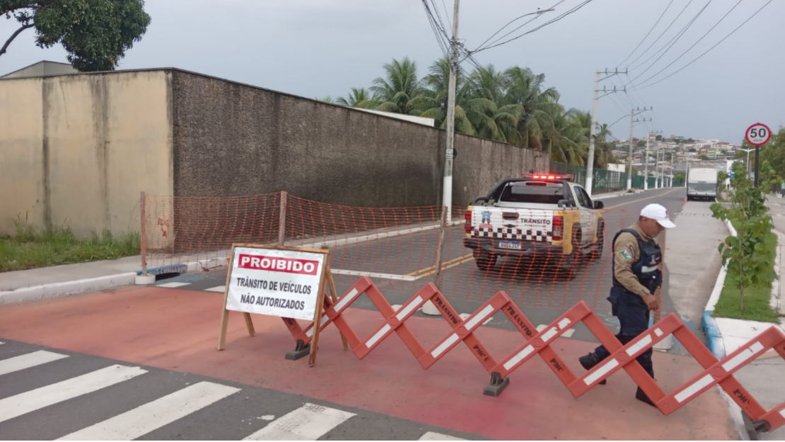 Interdição na Nova Orla altera trânsito até 30 de dezembro; confira rotas alternativas