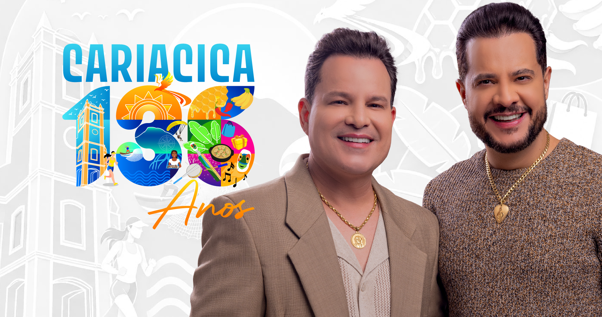 João Neto & Frederico celebram os 136 anos de Cariacica: “Não vemos a hora de subir no palco”