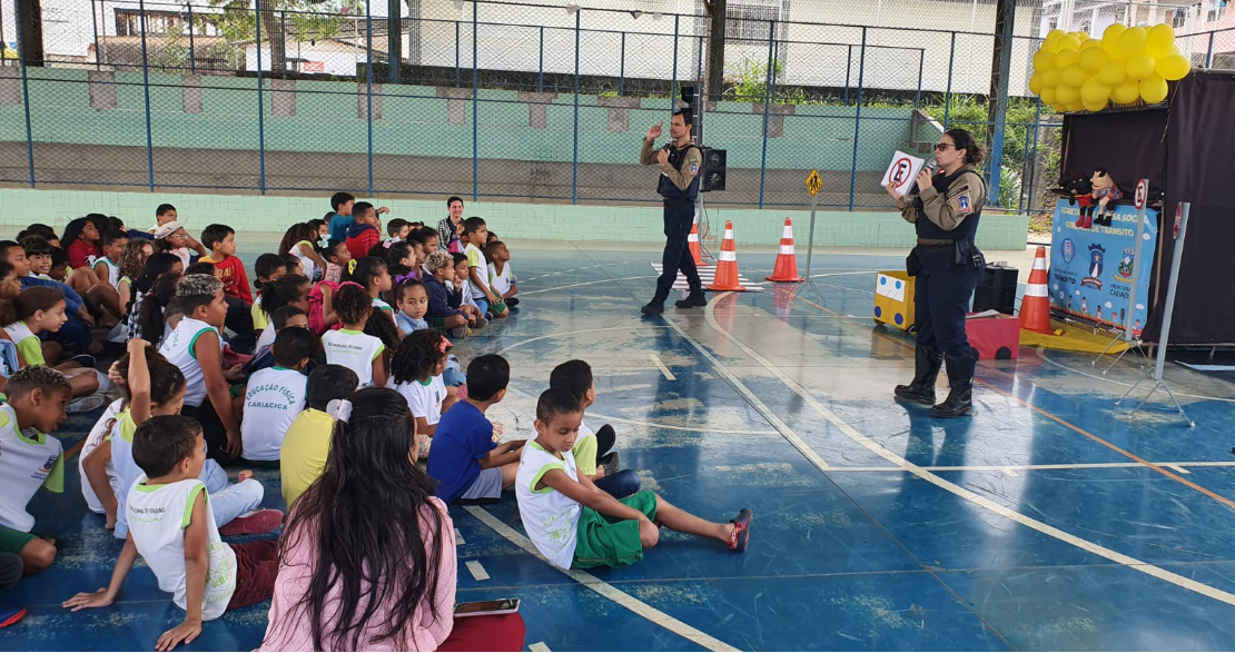 Maio Amarelo: mini cidade em escola ensina sobre atitudes responsáveis no trânsito na terça (19)